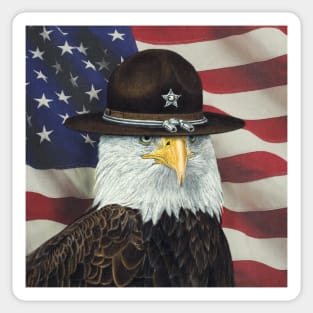 USA sheriff / Bald eagle Sticker